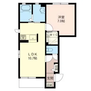 アリエル・ミキ【1階】の間取り