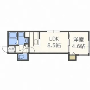 アイプラス平岸【2階】の間取り