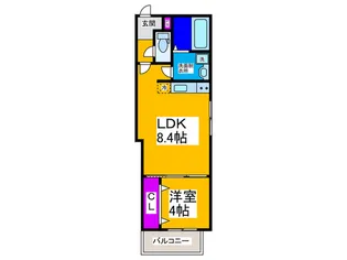 ALEGRIA河内松原 South【2階】の間取り