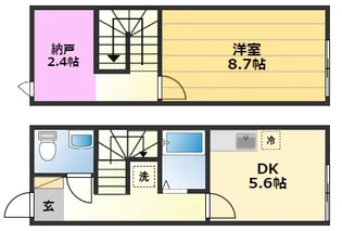 グランデス【1階】の間取り