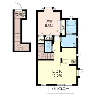SHM プティ リヴィエール B【2階】の間取り