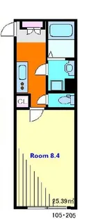 Fille Flats西所沢(フィユフラッツ西所沢)【2階】の間取り