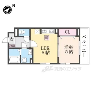 ズュートヴィント【2階】の間取り
