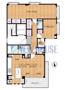 CASA MONTE(カサ・モンテ)【5階】の間取り