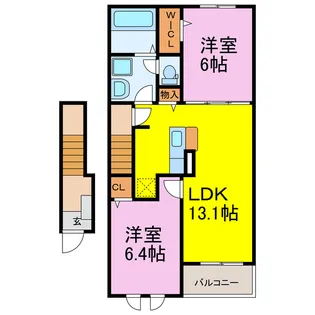 グリーン プロムナード【2階】の間取り