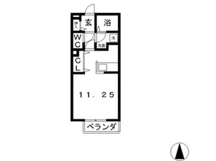 ラフィネ中島 A【1階】の間取り