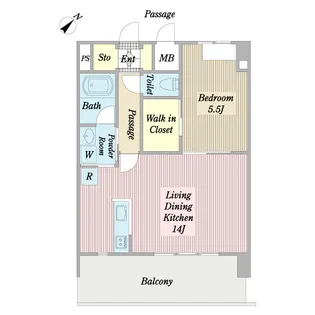 セフィールコート【1階】の間取り