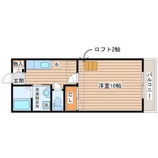 ブリリアントグリーン【2階】の間取り