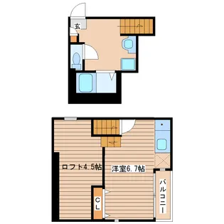 RIZEST東照宮【2階】の間取り