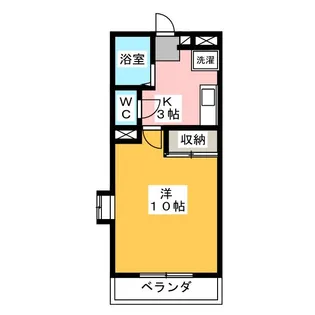 メガーチ日乃出【2階】の間取り