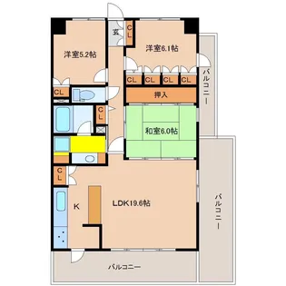サーパス青葉町第2【12階】の間取り