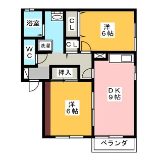 サウスロックトチマツ【1階】の間取り