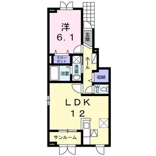 シュガー ムーン【1階】の間取り