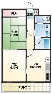 東府中マンション【3階】の間取り