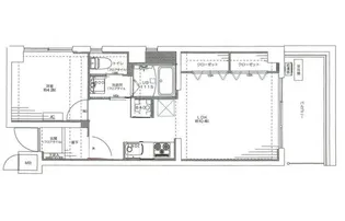 ハイツ若林【2階】の間取り