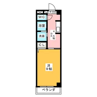 カーサフィーノ瑞穂【3階】の間取り