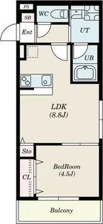 オハアスール【2階】の間取り