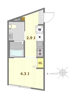 ヴィオラ赤羽【1階】の間取り