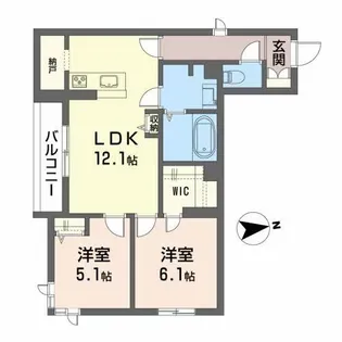 ザ・ガーデンコートハウス別館【3階】の間取り