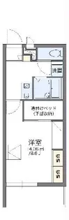 レオパレス扇II【3階】の間取り