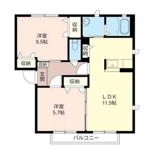 アネックス II【1階】の間取り