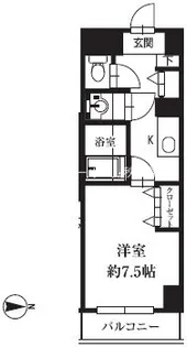 HF銀座レジデンスEASTII【5階】の間取り