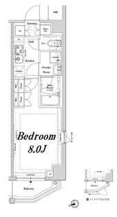 アクサス神楽坂【6階】の間取り