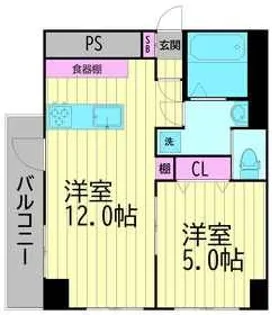 オリエンタル大森【3階】の間取り