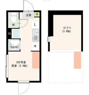 HARUMI上高井戸【2階】の間取り