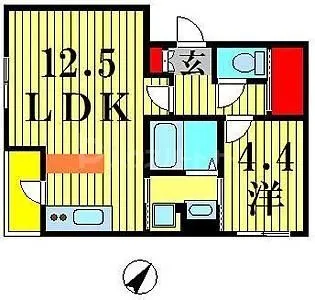 バニアンガーデン押上【5階】の間取り