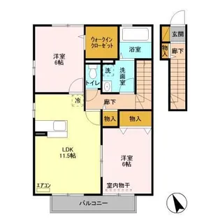 プレアデス見川 C【2階】の間取り
