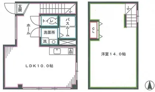 エルシオン【1階】の間取り