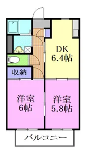 パレスSS II【1階】の間取り