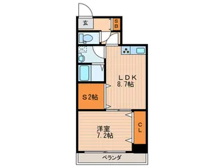 サンパレス花園【5階】の間取り