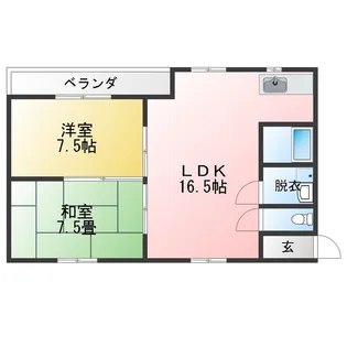 ホワイトハウス【2階】の間取り