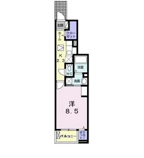 Villa 朱雀【1階】の間取り
