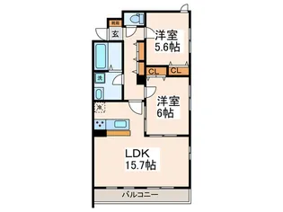 プラマウント【1階】の間取り