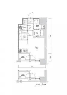 エンクレスト空港前【2階】の間取り