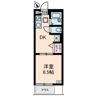 ベルテ中目黒【1階】の間取り