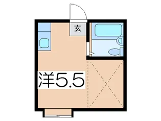 パンシオン生田NO.1【1階】の間取り
