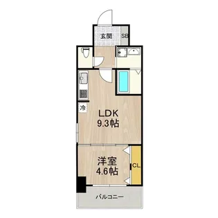 セノアタワー新大阪【3階】の間取り