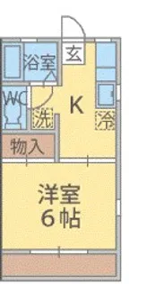 メゾン・ド・ヴァチュー【2階】の間取り