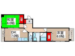 カーサヘリオス【2階】の間取り