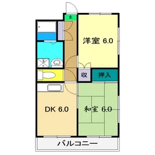 松村マンション【2階】の間取り