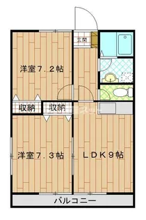 ライオンズハイツ2号館【1階】の間取り