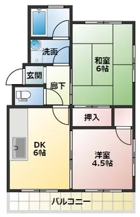 ハイツシャトル【1階】の間取り