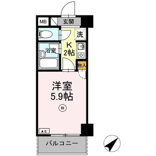 メゾンドオヤマ【3階】の間取り