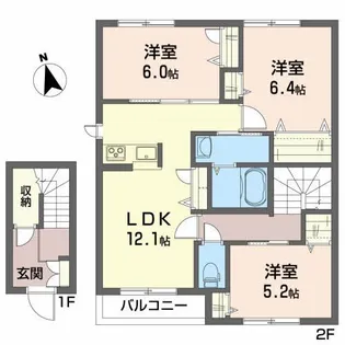コンフォール C【2階】の間取り