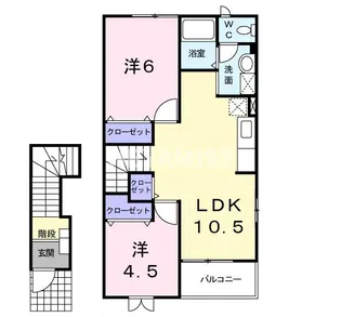 グレイス ヴィラB【2階】の間取り