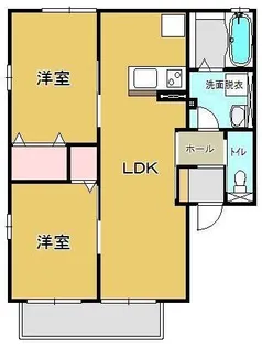 ル・ソレイユ【2階】の間取り
